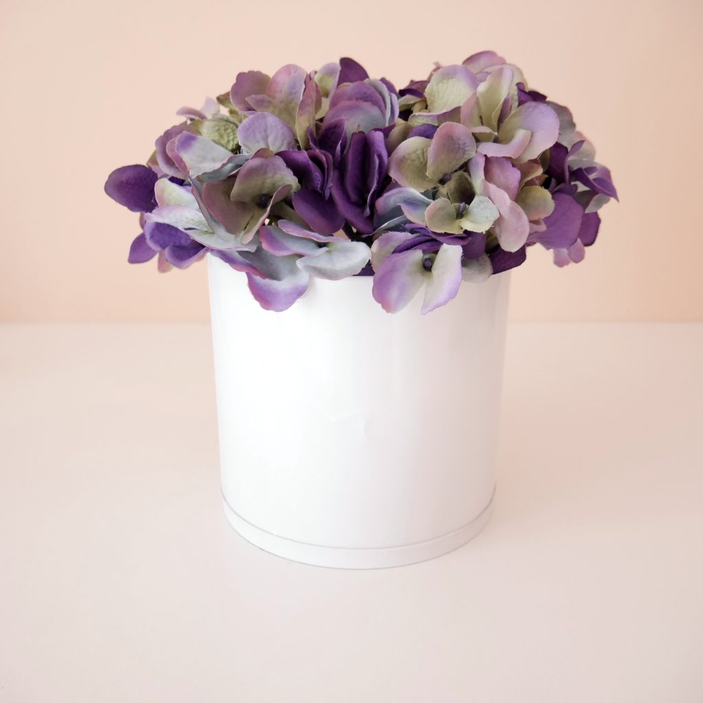 jak zrobić flower box ze sztucznych kwiatów diy